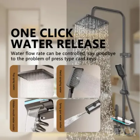 🛁 Душ панел с LED дисплей и хидроелектрическо захранване – ВЕЛИКДЕНСКА ПРОМОЦИЯ!, снимка 3 - Душове - 49970114