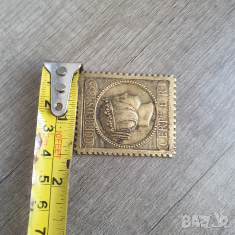 Печат с бронзова плоча от 6 реала Испания 1853, снимка 7 - Нумизматика и бонистика - 49422923