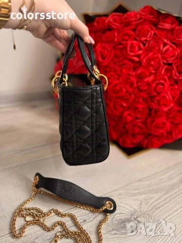 Черна мини чанта Christian Dior/IM112v, снимка 2 - Чанти - 53667327