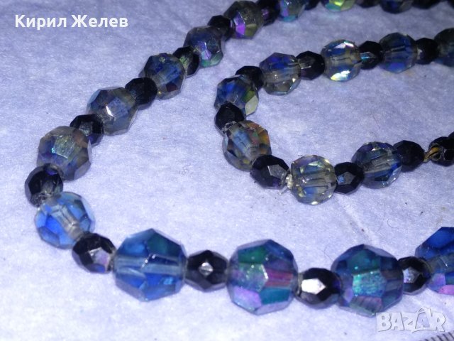 СТАРО АР ДЕКО РЕТРО КОЛИЕ ОГЪРЛИЦА ФАСЕТИРАН БОХЕМСКИ КРИСТАЛ МАЙСТОРСКА РЪЧНА ИЗРАБОТКА 75181, снимка 12 - Антикварни и старинни предмети - 41838657