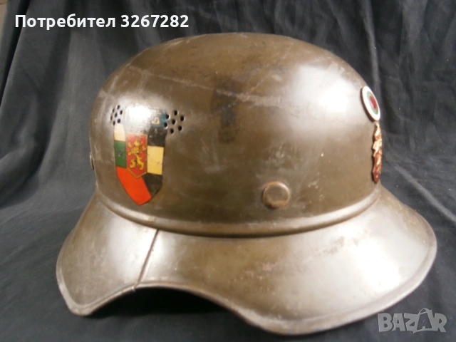 Каска,Шлем,Царство България,Противовъздушен, снимка 15 - Антикварни и старинни предмети - 53614904