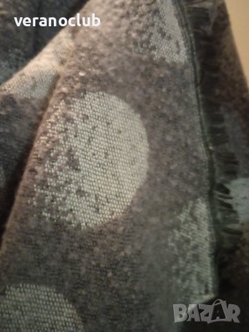 Голям Зимен сив шал на кръгове, снимка 2 - Шалове - 39030960