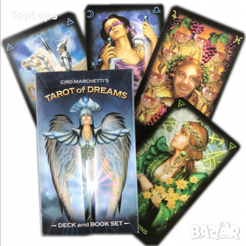 Великолепни таро карти: Marchetti Tarot & Gilded Tarot & Tarot of Dreams, снимка 7 - Други игри - 36311498