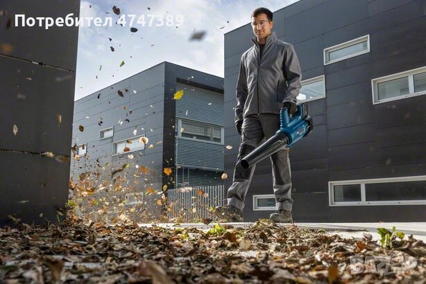 Акумулаторна въздуходувка BOSCH GBL 18V-750 SOLO, 18V, снимка 5 - Винтоверти - 53629448