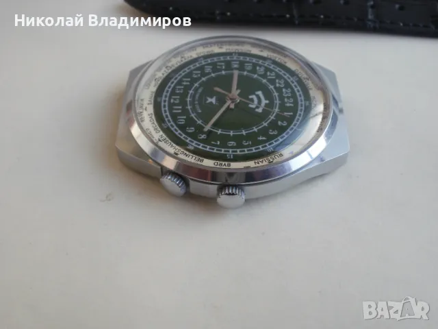 Raketa 24 часа GMT new old stock руски ракета мъжки голям ръчен часовник, снимка 6 - Мъжки - 49067398