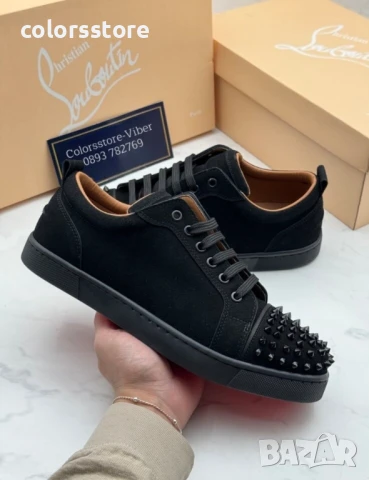 Мъжки обувки Cristian Labrotin черен велур/BR171s, снимка 2 - Спортно елегантни обувки - 50945115