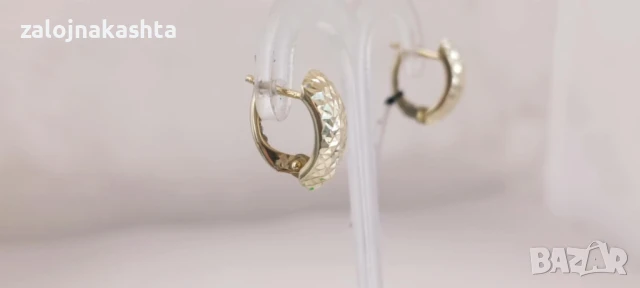 Нови Златни обеци-1,50гр/14кр, снимка 3 - Обеци - 50976624