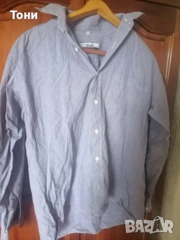 Нова Мъжка Риза с Яка и Дълъг Ръкав М, снимка 6 - Ризи - 53728891