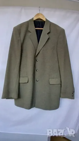 Мъжки елегантен маслено зелен костюм номер 54 на марка Gentalmen, снимка 4 - Костюми - 50071198