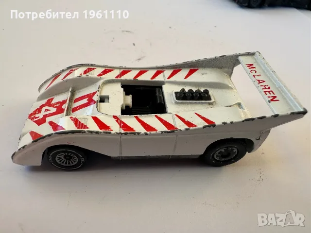 SIKU McLaren M8F Can-Am (модел № 1328, мащаб около 1:55/1:64), произведена в Западна Германия 