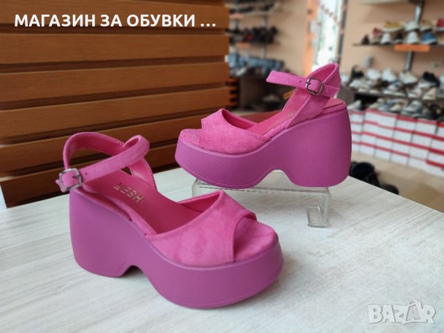 ДАМСКИ САНДАЛИ НА ПЛАТФОРМА -код: ДЛ610, снимка 2 - Сандали - 41564372