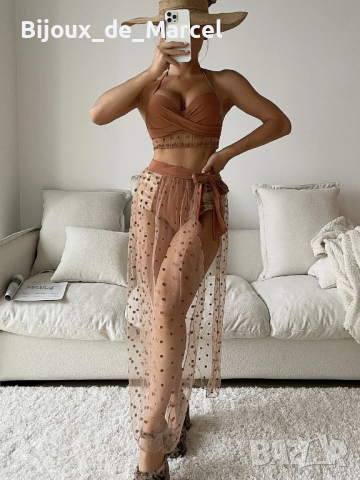 Бански Silke Brown 3 части - M L размери, снимка 1