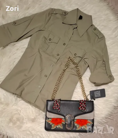 СТРАХОТНА черна чанта с 3Д апликации , снимка 16 - Чанти - 47909122