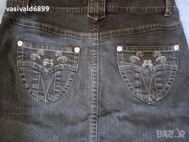 Дънкова пола , снимка 10 - Поли - 51623731