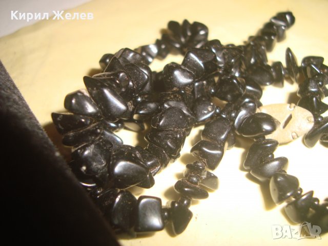 ЧЕРЕН АМЕТИСТ СТАРО РЯДКО СКЪПОЦЕННО ГЕРДАНЧЕ 24357, снимка 6 - Колиета, медальони, синджири - 33953296