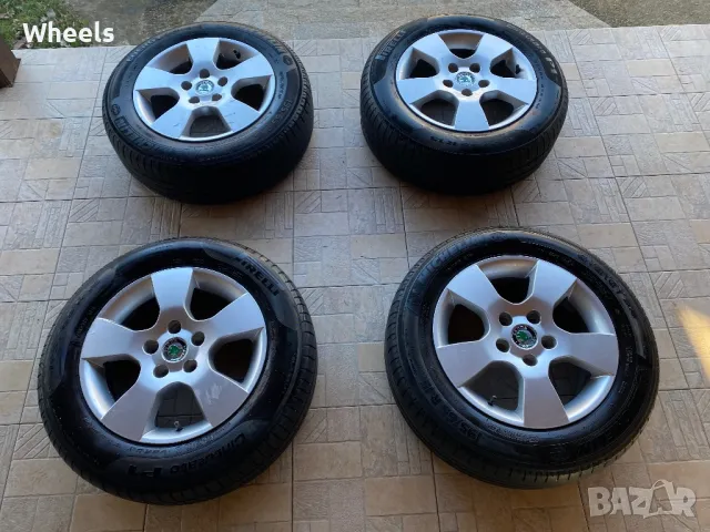 15" 5x112 Skoda Original, снимка 7 - Гуми и джанти - 48782979