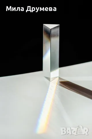 Стъклена призма 10см., снимка 3 - Други - 43638815