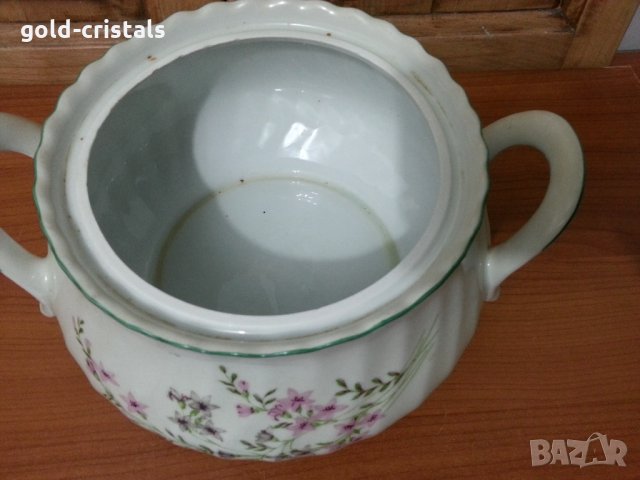 Стар български порцелан супник, снимка 5 - Антикварни и старинни предмети - 35896584