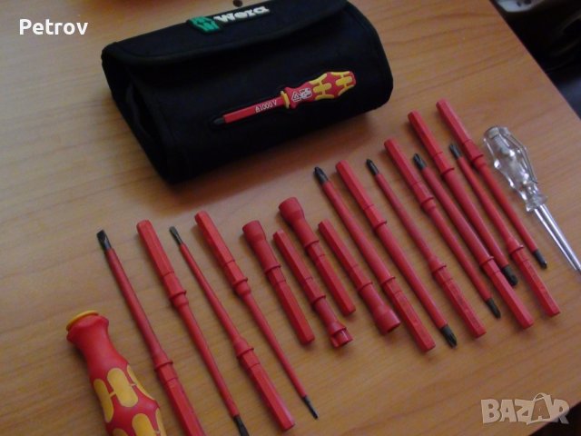 WERA VDE 1000 V - Made in Germany - 18 броя Отверки ПРОФЕСИОНАЛНИ ВИСОКОКАЧЕСТВЕННИ/ ORIGINAL Wera!!, снимка 5 - Клещи - 41345213