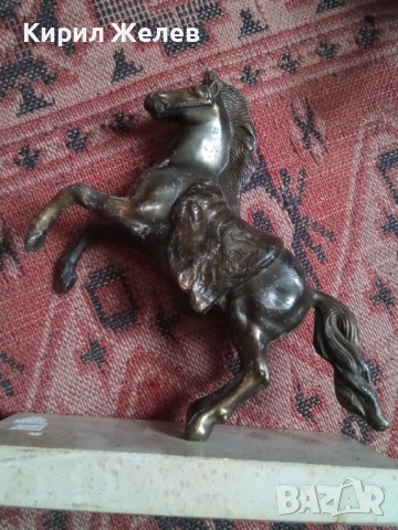 Бронзова фигурка на кон 53653, снимка 7 - Антикварни и старинни предмети - 53392797