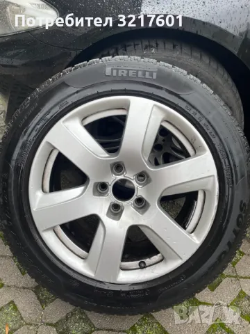 Продавам 4 зимни гуми 225/55/17'с джанти , снимка 1