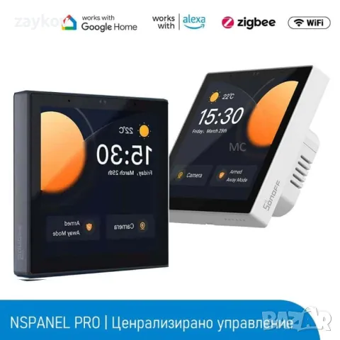 SONOFF NSPanel PRO – Смарт панел за централно управление 86/EU, снимка 1 - Други - 47791858