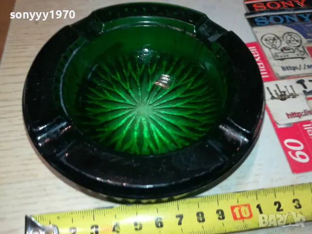 ЗЕЛЕН ПЕПЕЛНИК 1405251020, снимка 7 - Антикварни и старинни предмети - 50281229