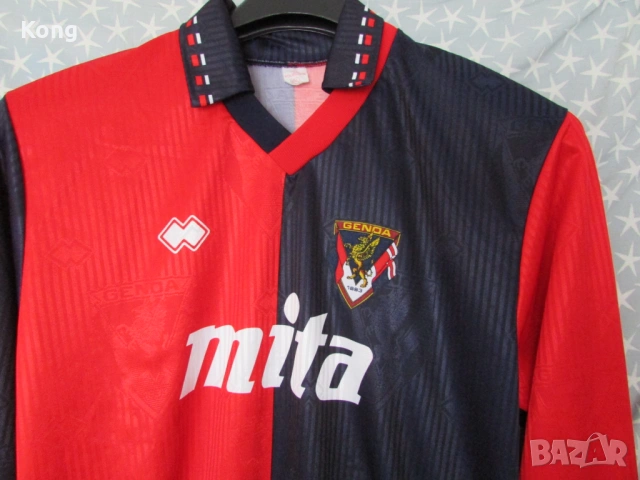 винтидж фланелка Genoa ITALIA дълъг ръкав Манчестър Юнайтед Nike Manchester United , снимка 3 - Футбол - 53683505