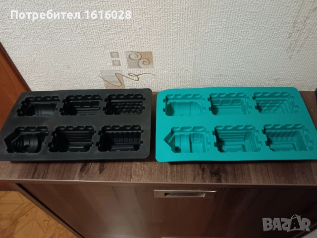 Силиконов молд с формички на влак - локомотив с вагончета, снимка 4 - Декорация за дома - 47815168