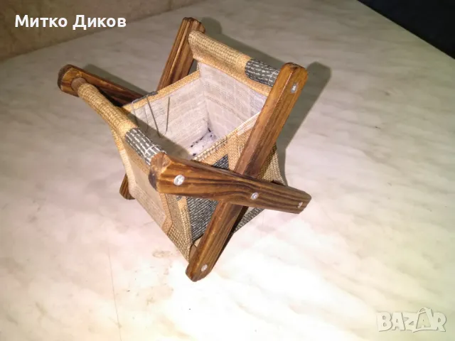 Декоративно столче сгъваемо моливник Н-126мм и 18х13см, снимка 5 - Други - 50024475