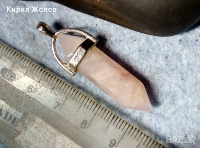 СТИЛНА ВИНТИДЖ АРТ ВИСУЛКА СКЪПОЦЕНЕН МЕДАЛЬОН от ШЛИФОВАН МЛЕЧЕН КВАРЦ 48773 , снимка 7 - Колиета, медальони, синджири - 48161178