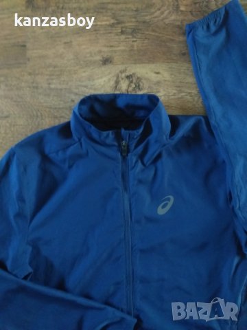Asics Core Running Jacket en Azul - страхотно мъжко горнище КАТО НОВО, снимка 4 - Спортни дрехи, екипи - 40958387