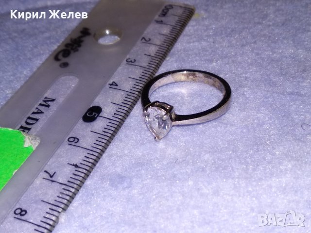 ЕЛЕГАНТЕН СКЪПОЦЕНЕН ФЕШЪН АРТ ПРЪСТЕН СРЕБРО 925 с ЮВЕЛИРНО ФАСЕТИРАН ЦИРКОН 34606, снимка 3 - Пръстени - 39471365