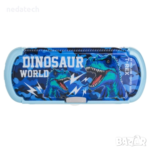 Несесер с дъска и маркер, Син, 23x9x3.2 см., снимка 3 - Ученически пособия, канцеларски материали - 51579884