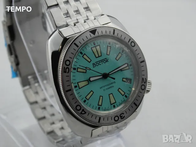 ВОСТОК АМФИБИЯ АВТОМАТИЧЕН-"TIFFANY" ref: 70088В, снимка 6 - Мъжки - 48082149