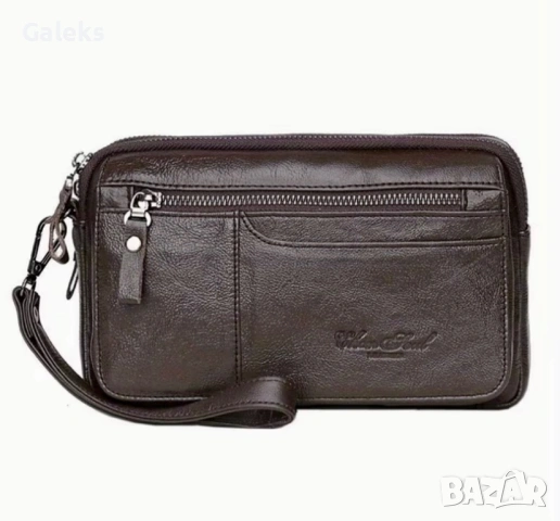 Мъжки универсални и елегантни, компактни кожени ръчни чантички тип Борсета!, снимка 11 - Чанти - 53805691