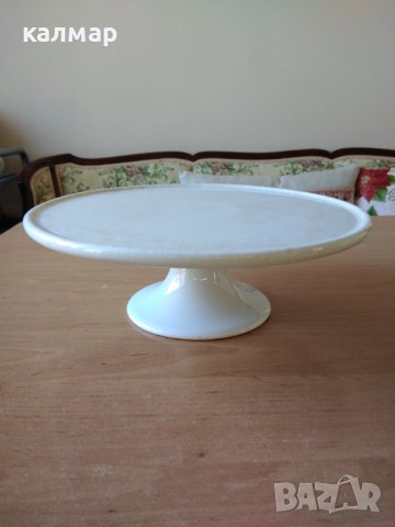 Поднос за торта много стар порцелан 