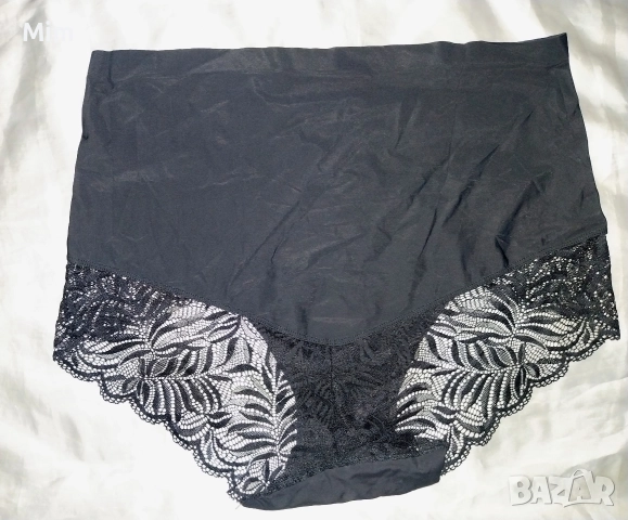 XL/2XL Черна микрофибърна бикина с дантела , снимка 5 - Бельо - 52881204