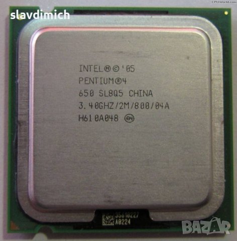 Процесор за компютър Intel Pentium 650 Socket 755 3.4 GHz 2m/800, снимка 1 - Процесори - 41852613