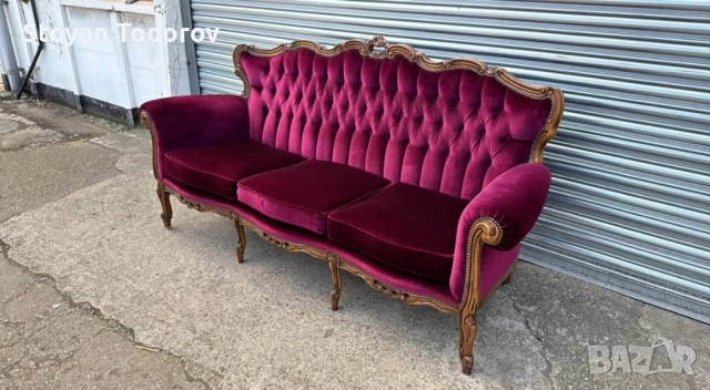 Холна гарнитура Рококо стил, снимка 6 - Дивани и мека мебел - 52551744