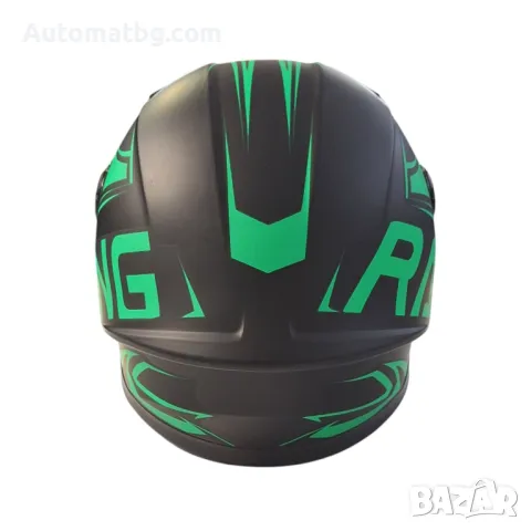 Детска каска Automat, Пистова, Черен със зелен, Мат , снимка 2 - Аксесоари и консумативи - 49486411