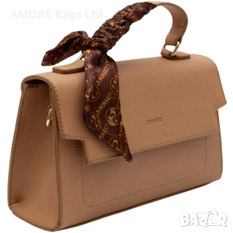 Ежедневна дамска чанта AMORE Celeste - Powder, снимка 3 - Чанти - 53583326