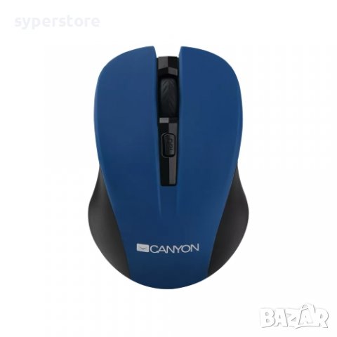 Мишка Безжична CANYON CNE-CMSW1BL 1200dpi 3btns Синя