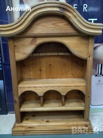 Винтидж стенна етажерка от скандинавски бор , снимка 2 - Декорация за дома - 53052564