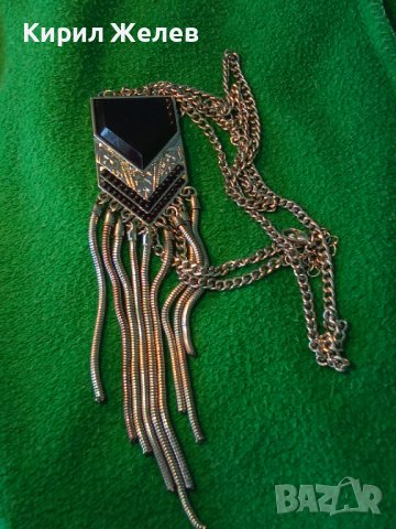 ПОСРЕБРЕНА ФЕШЪН АРТ ОГЪРЛИЦА КОЛИЕ МЕДАЛЬОН МНОГО СТИЛНО КРАСИВО БУТИКОВО БИЖУ 27922, снимка 3 - Колиета, медальони, синджири - 37097480