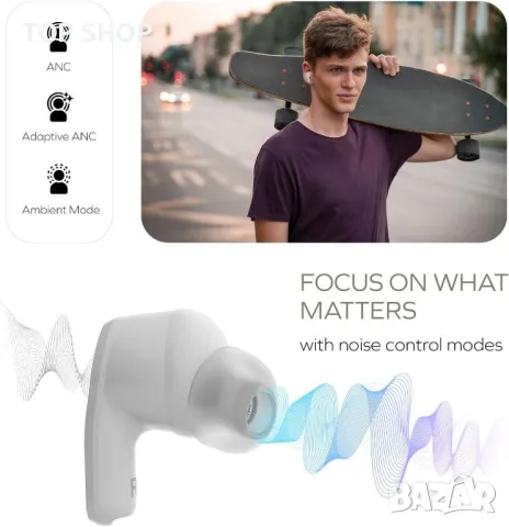 CREATIVE Zen Air SXFI леки, истински безжични, устойчиви на изпотяване, снимка 5 - Безжични слушалки - 49640940