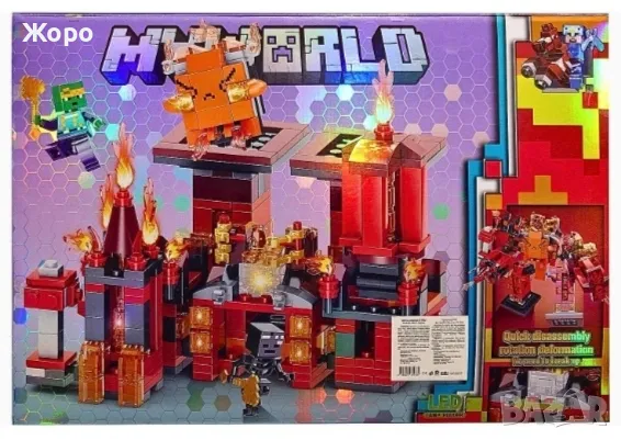 LED СВЕТЕЩ КОНСТРУКТОР ТРАНСФОРМЪР ОТ СЕРИЯ MAINCRAFT MYWORLD LB-1147, снимка 2 - Конструктори - 47452865