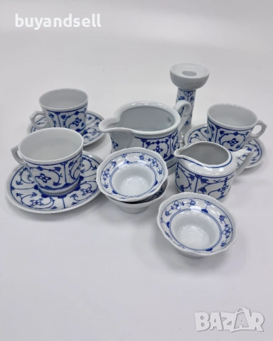 Сет порцелан сламено цвете чаша