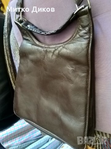 Marc Chantal маркова френска чанта за през рамо женска от естествена кожа 26х26х12см, снимка 7 - Чанти - 41496152