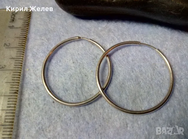 Стари КЛАСИЧЕСКИ РЕТРО АРТ МОДЕЛ СРЕБЪРНИ ОБЕЦИ ХАЛКИ СРЕБРО ВИСОКА ПРОБА ФИНА РЪЧНА ИЗРАБОТКА 40241, снимка 6 - Антикварни и старинни предмети - 48901295